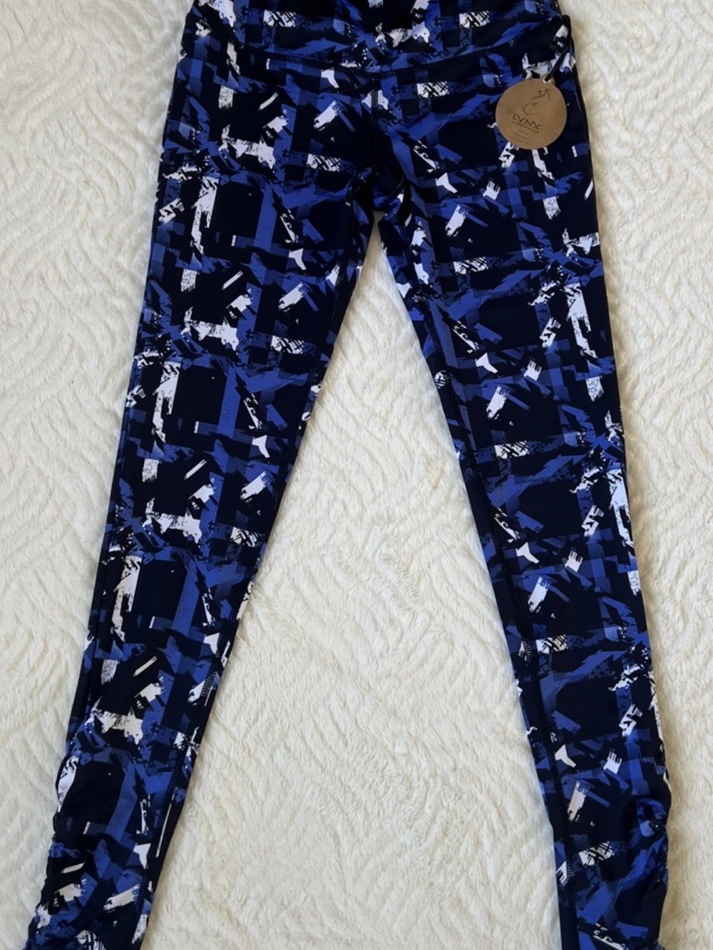 LYNX women’s leggings black/white/blue XS